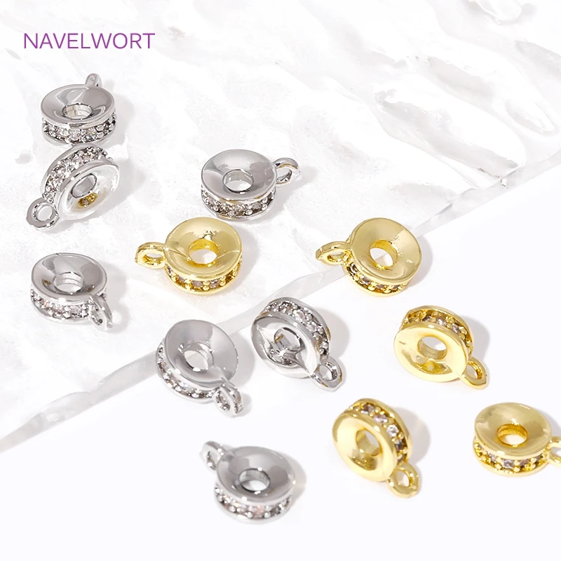 18K Gold Plated Pendant Bail Beads Connectors Pendant Bails For Jewelry Making DIY Bracelet/Necklace Making Accessories Findings