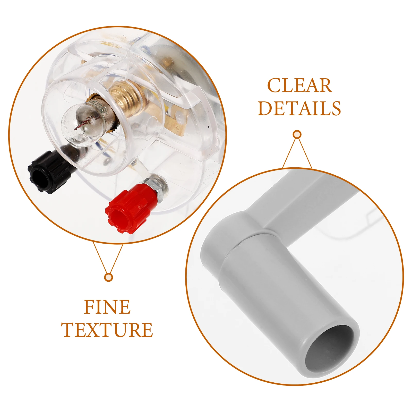 

Hand Crank Generator for Kids Science Experiment Education Tool Transparent Structure Manual Electricity Emergency Power Supply