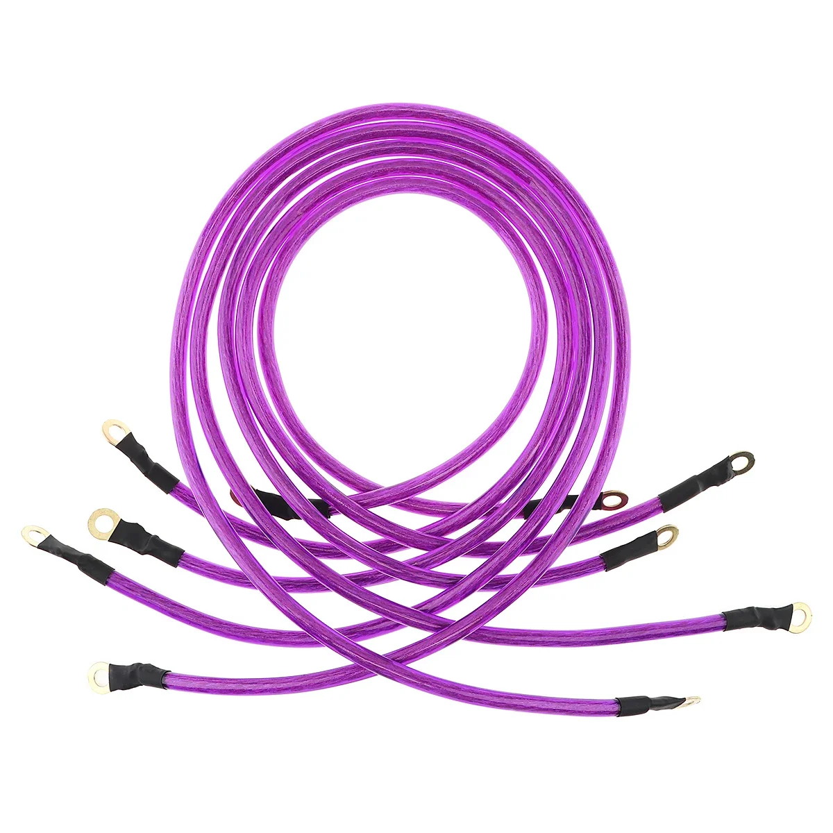 Universal 5 Point Auto Grounding Wire Kit High Performance Earth Ground Cables Improve Car Power Modification Accessories