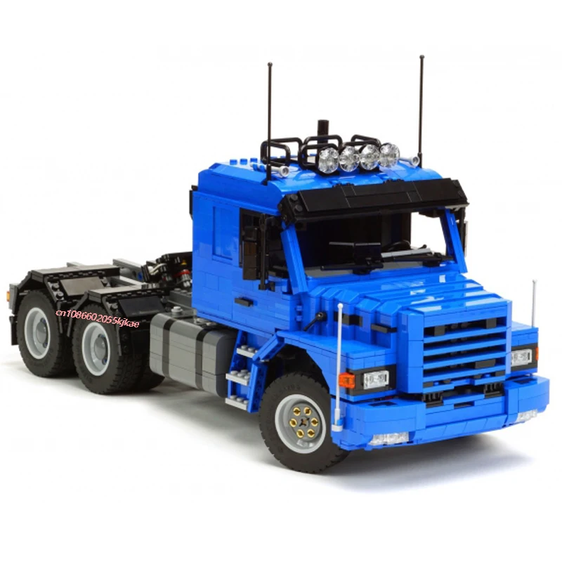 2465PCS MOC RC 1:17 Scale Euro 6X4 Engineering Container Truck Trailer model DIY creative ideas Child Toy Gift Technology Blocks