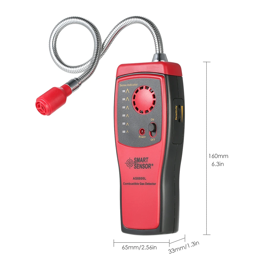 SMART SENSOR Brand New Handheld Portable Automotive Mini Combustible Gas Detector Gas Leakage Location Determine Tester