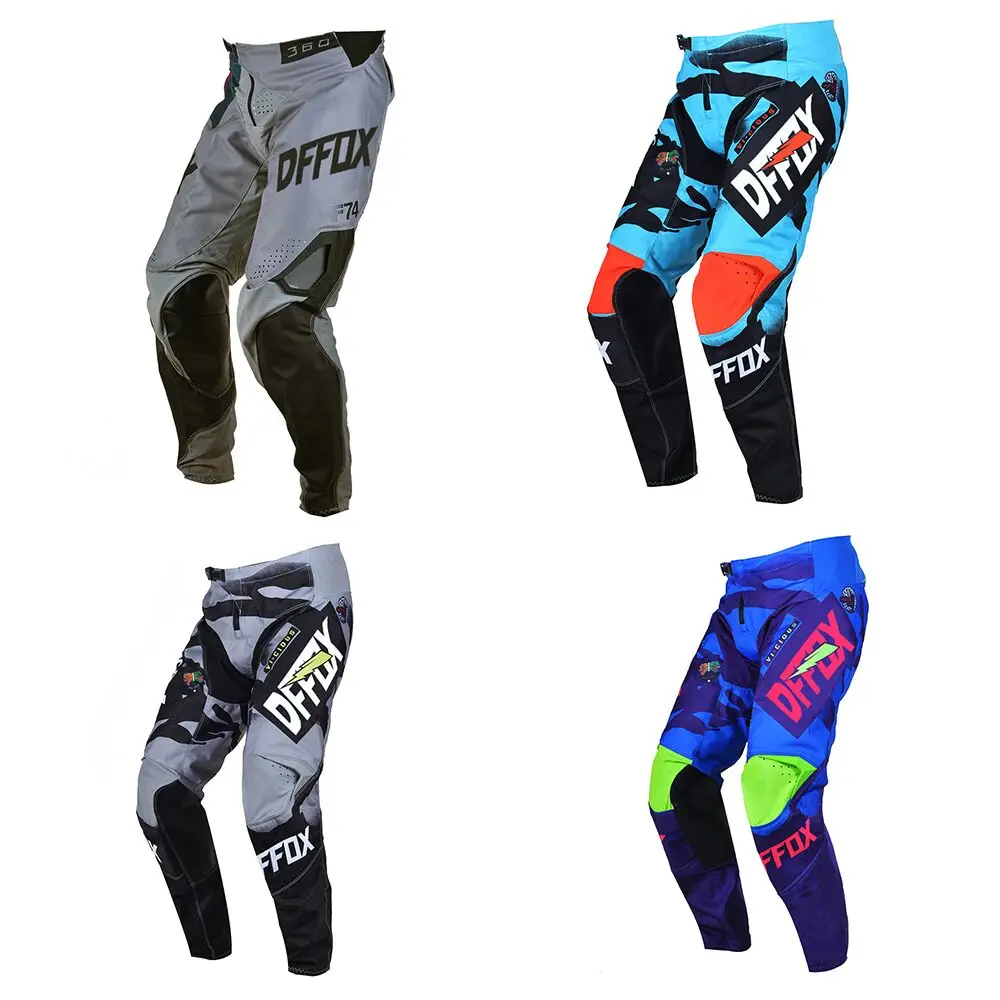 DFFOX MX Motocross Pants Dirt Bike Offroad Mountain Enduro MTB BMX Racing Bicycle Trousers