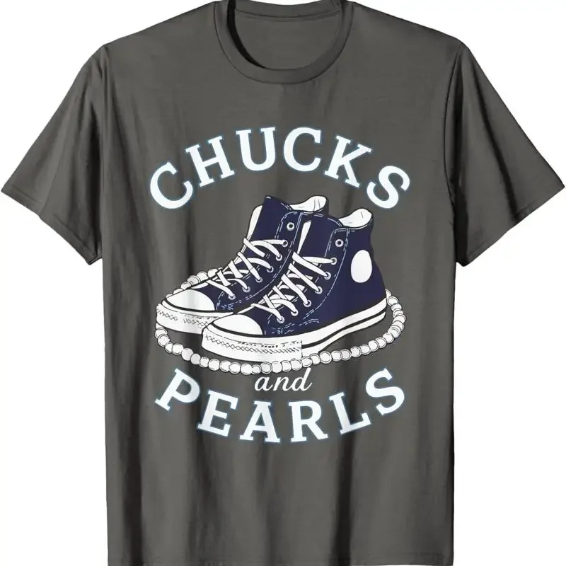 Chucks And Pearls Cute Girls Matching T shirt