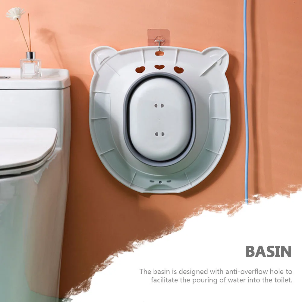 

Collapsible Sitz Bath Basin For Postoperative Care Pregnant Women Hemorrhoid Patients Anti-Overflow Foldable Toilet Seat Basin