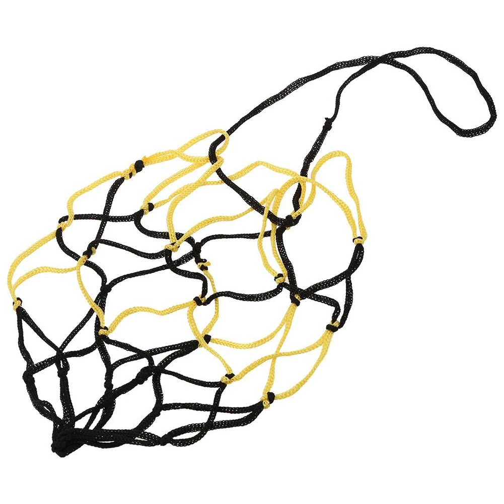 

A89E-10PCS Nylon Net Bag Ball Carrier For 1 Volleyball Basketball Football Soccer