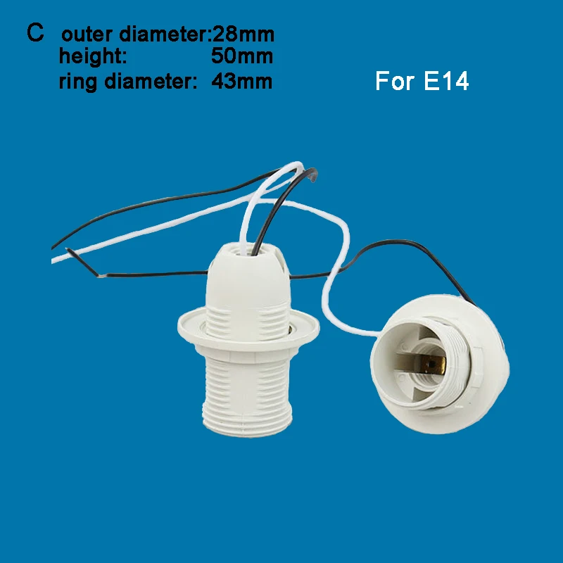 E14 E12 B22 E10 Screw Base Socket Holder For Light Lamp Bulb