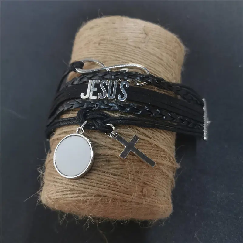 sublimation blank new jesus bracelets bracelet jewelry 20pcs/lot