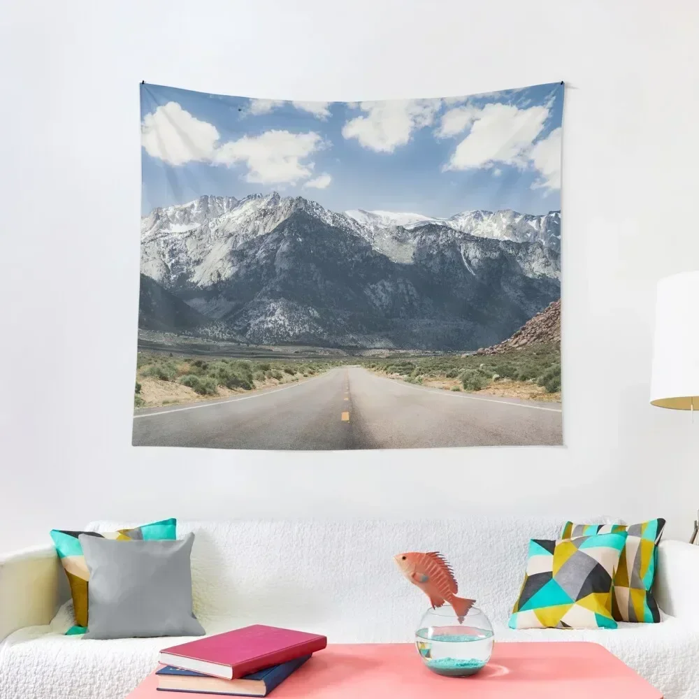 Open Road to Sequoia National Park Tapestry Japanese Room Decor Funny Tapestry