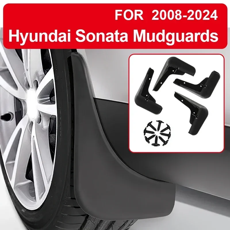 Mud For Hyundai Sonata i10  2008-2024 Accessories TPE Mudguards Original Design Fender Anti-Snow Anti-Sand Guard Protector