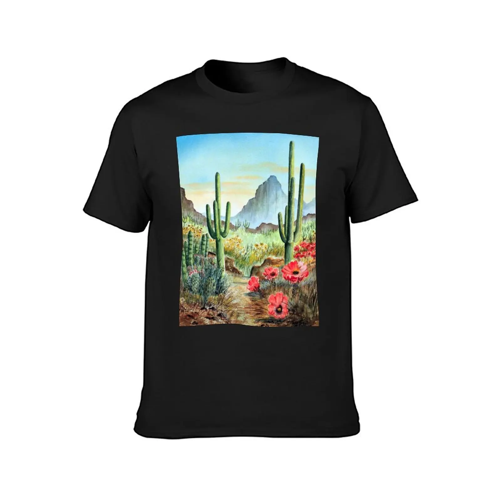 Desert Cacti - After The Rains T-Shirt heavyweights hippie clothes summer top sports fans oversized t shirt men