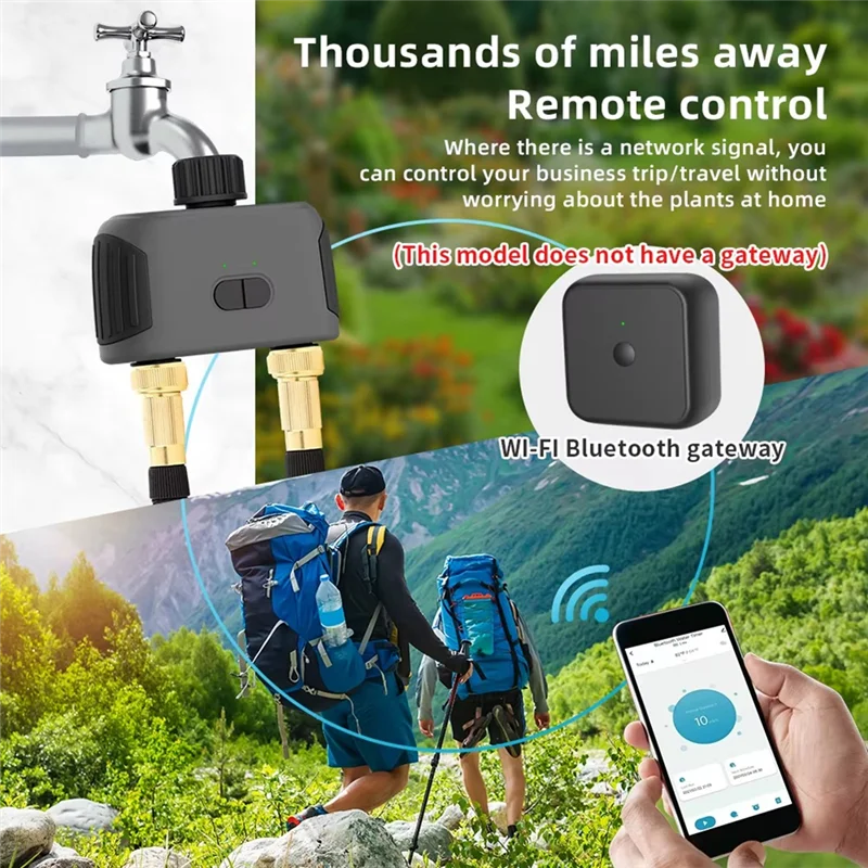 

Контроллер задержки дождя HLZS с интеллектуальным таймером ирригации, Bluetooth/Wi-Fi, программируемым водяным клапаном, автоматическим спринклерным газоном