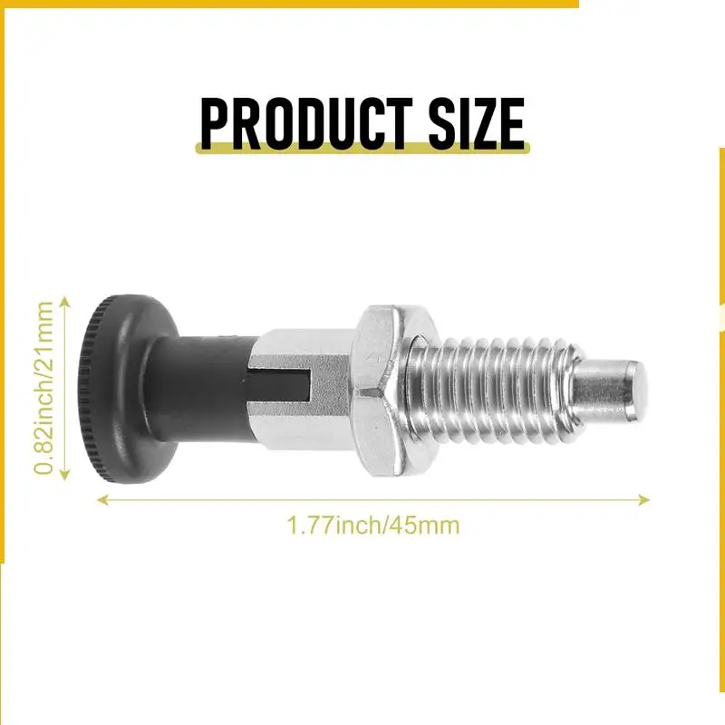 A92P M10 الفولاذ المقاوم للصدأ الذاتي قفل مؤشر المكبس دبوس مع وظيفة القفل الذاتي لتقسيم الرأس لموضع متطور