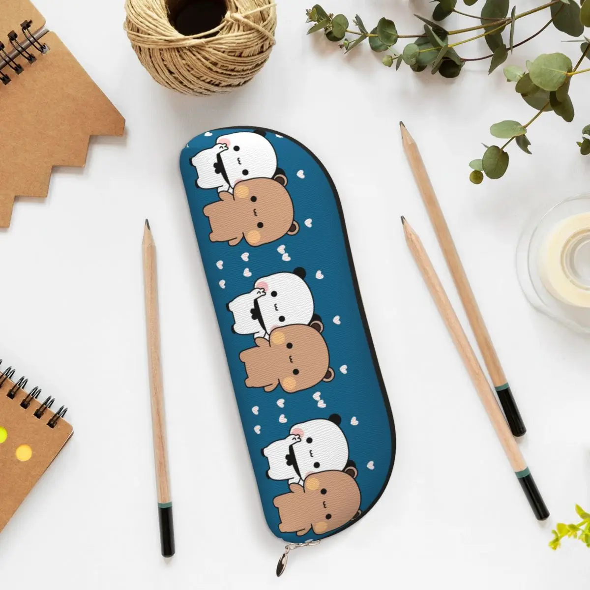 Pfirsich und Goma Bubu Dudu Ballon-Federmäppchen, Stifthalter, Aufbewahrung, Schreibwaren, große Kapazität, Stiftbox, Bleistiftbeutel für Studenten