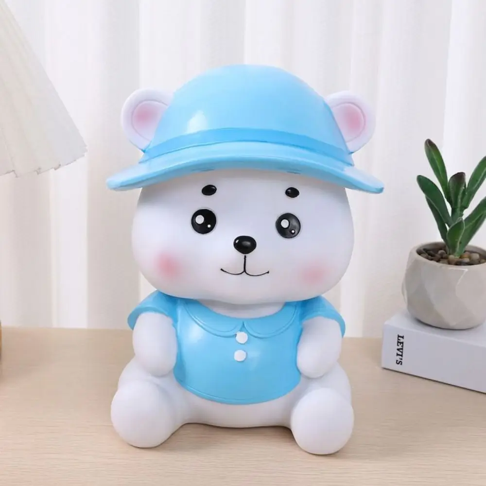 

Creative Handmade Bear Piggy Bank Drop-resistant Cute Litter Bear Saving Jar Cartoon Desktop Bear Ornament Student