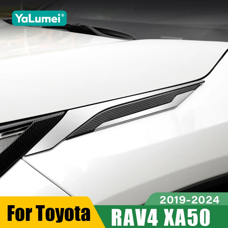 Für Toyota RAV4 XA50 2019 2020 2021 2022 2023 2024 RAV4 Hybrid Zubehör ABS Auto Blatt Bord auf Shark Gills Trim Aufkleber