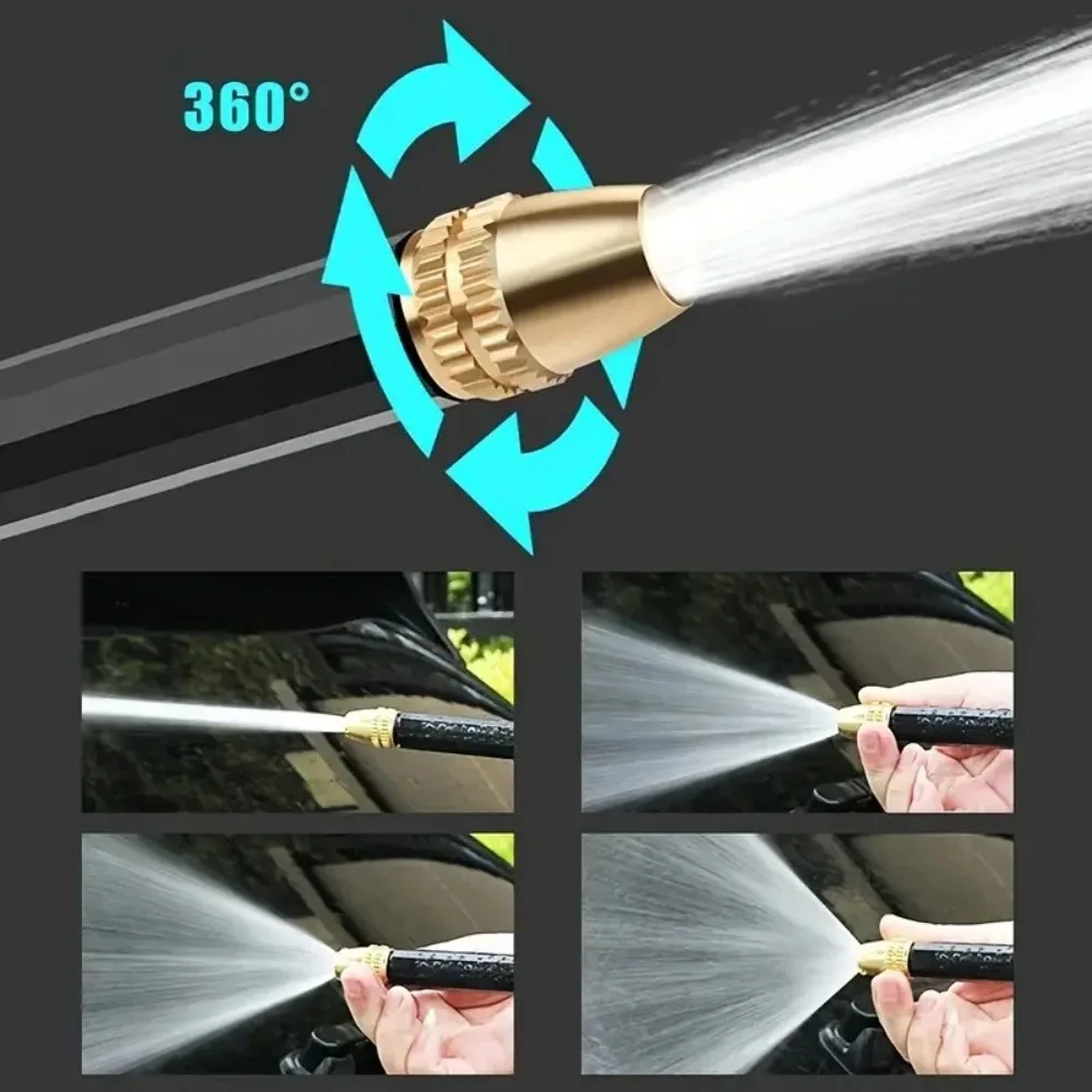 Portable High-Pressure Water Gun Cleaning Car Wash Machine Garden Watering Hose Nozzle Sprinkler Foam Thread Quick Connector view 3