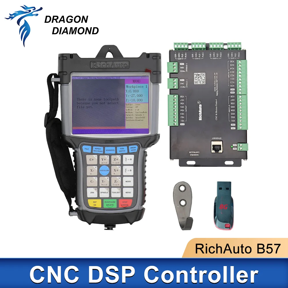 RichAuto DSP B57 CNC Controller 3 axis ATC Machine Tool Offline Control System For Automatic Linear Tool Change Machine