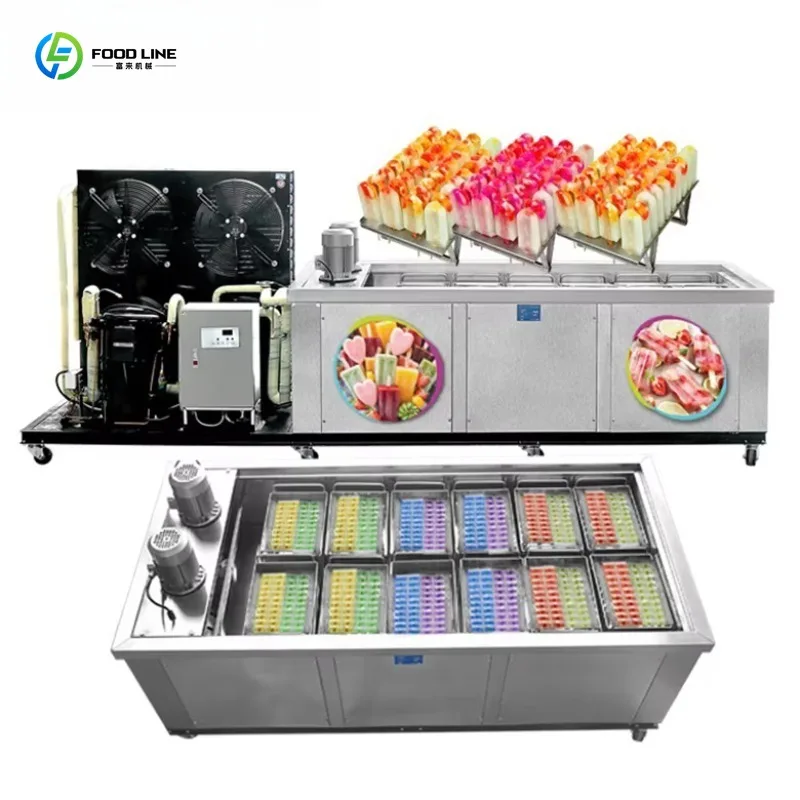 Customized Commercial 304 Stainless Steel 12 Molds Large Production Ice Cream Popsicle Maker