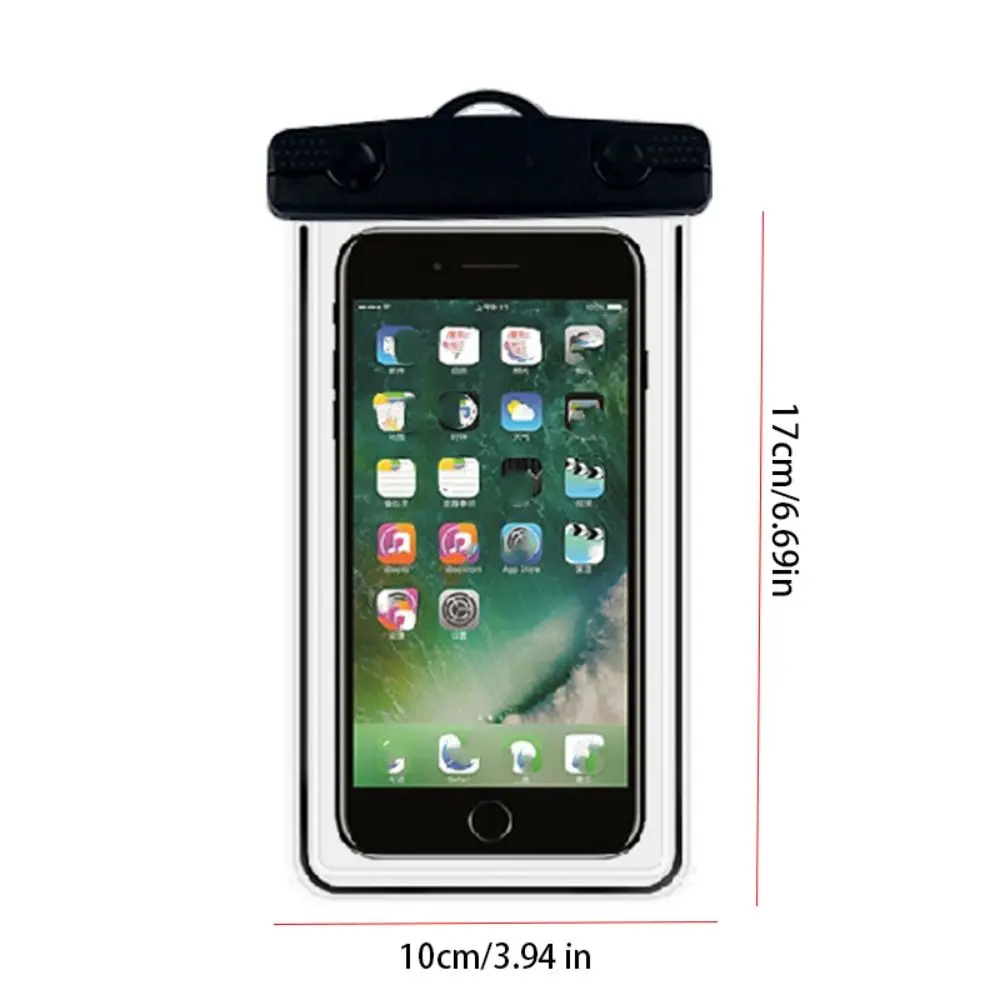 Funda impermeable para teléfono móvil, bolsa transparente, resistente al agua, Seca bajo el agua, Correa gruesa