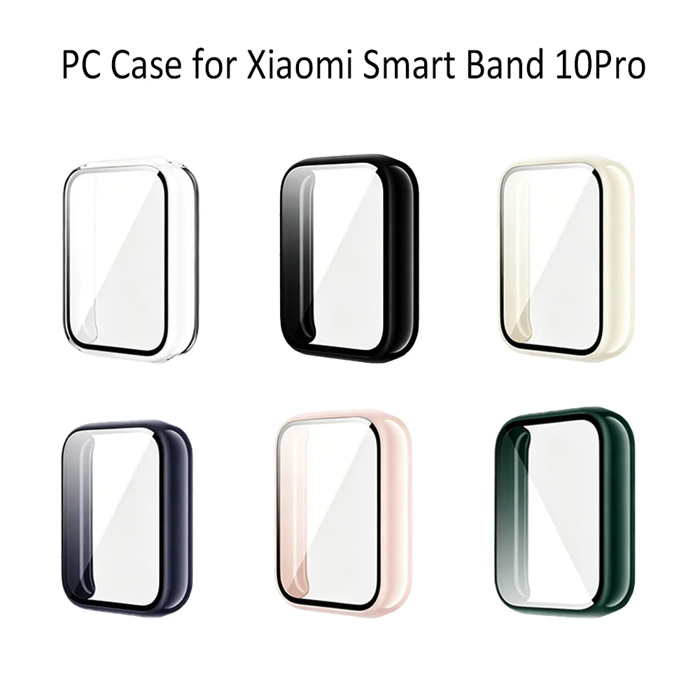 2 in 1 PC Case for Xiaomi Smart Band 10 Pro Hard Protective Cover Wristband Plastic Half Shell Bracelet Mi band 10Pro Accessorie