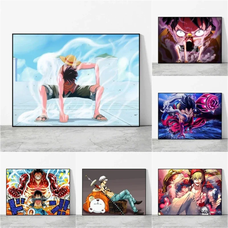 

One Piece Luffy Decorative Painting Anime Character Wall Art High Quality Canva Print for Home Decor Perfect Gift for Manga Fans