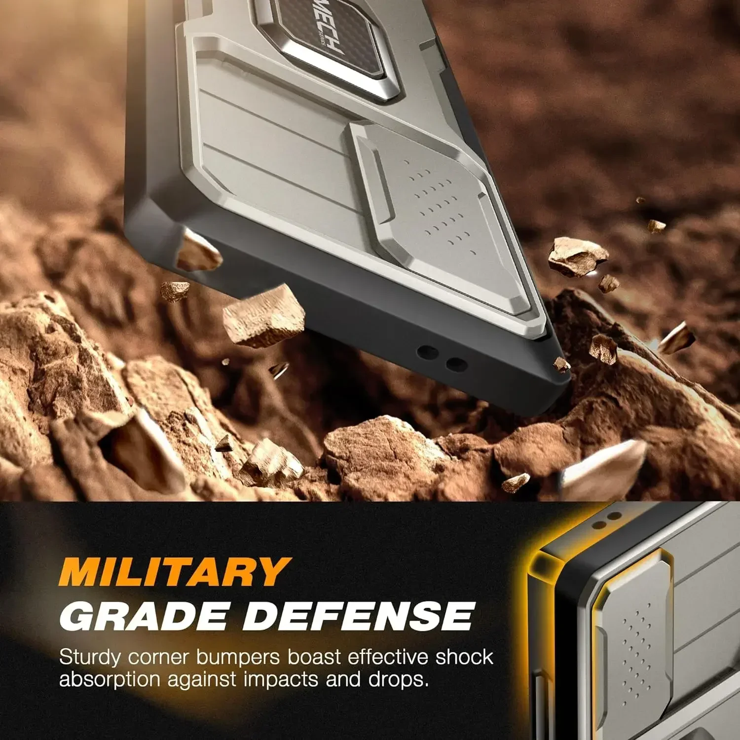 For Samsung Galaxy S24 Ultra Phone Case Bulit-in Slide Camera Cover with Ring stand Military Grade Rugged Shockproof Protection