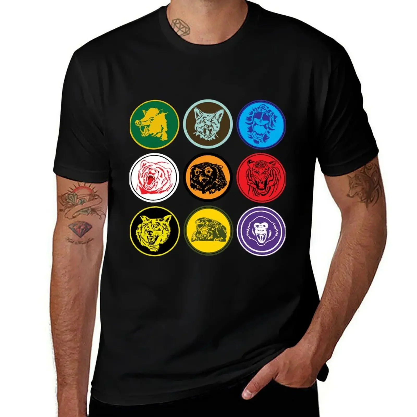 Scythe - Board Game - Faction Character Symbols T-Shirt anime figures graphic shirts men clothings