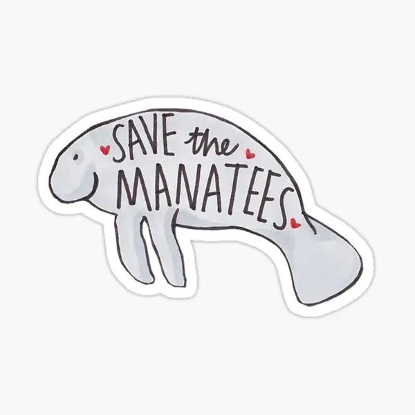 

Save The Manatees 10PCS Stickers for Cute Print Kid Anime Home Wall Background Bumper Luggage Art Stickers Water Bottles Laptop