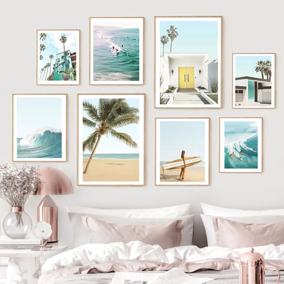 

Seascape Go On Holiday Surfing Sea View Room Have A Good Holiday Fashion Wall Art Canvas Painting Nordic Poster Room Decor