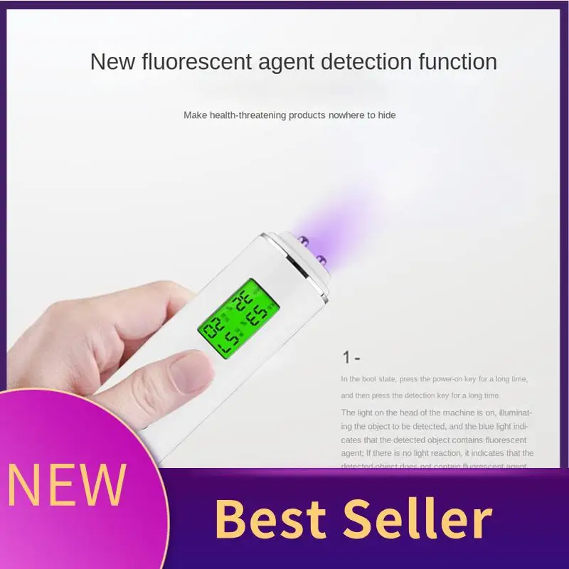 ABLU-1 PCS LCD Digital Water Oil Moisture Tester Fluorescent Agent Skin Analyzer Detector Portable