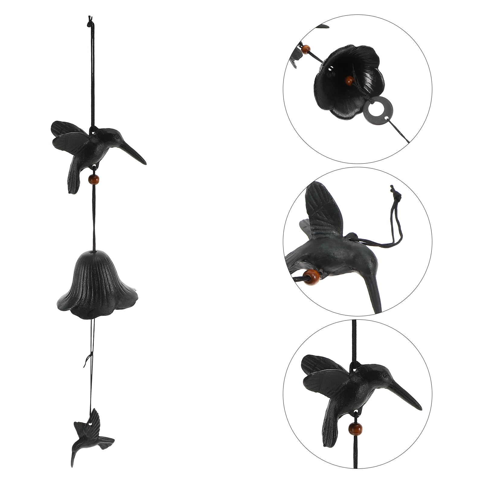 

Wind Chime Ornament Hanging Decor Pendant Retro Doorbell Household Wall Iron Bells