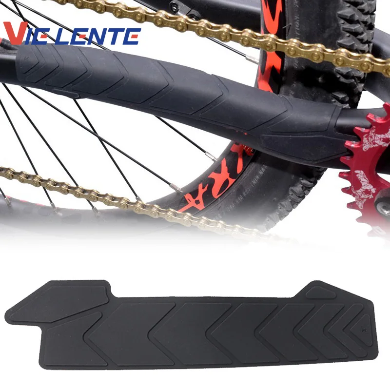 Silicone Bike Chain Sticker Bicycle Frame Protector Chain Guard Sticker Frame Guard Scratch Resistant Protector MTB Accessories