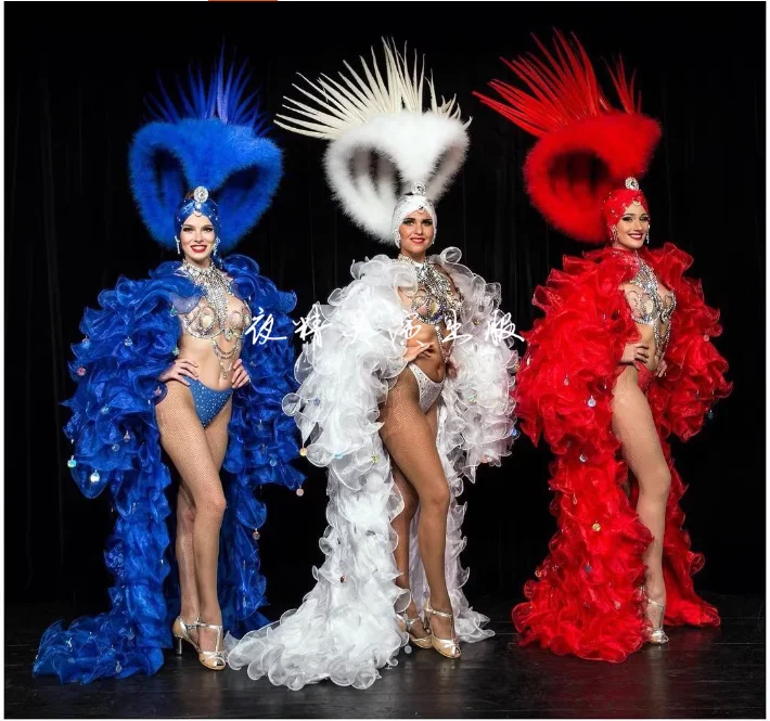 Advanced Samba Dance Bar European and American Atmospheric Cloak Party Elf Performance Costume