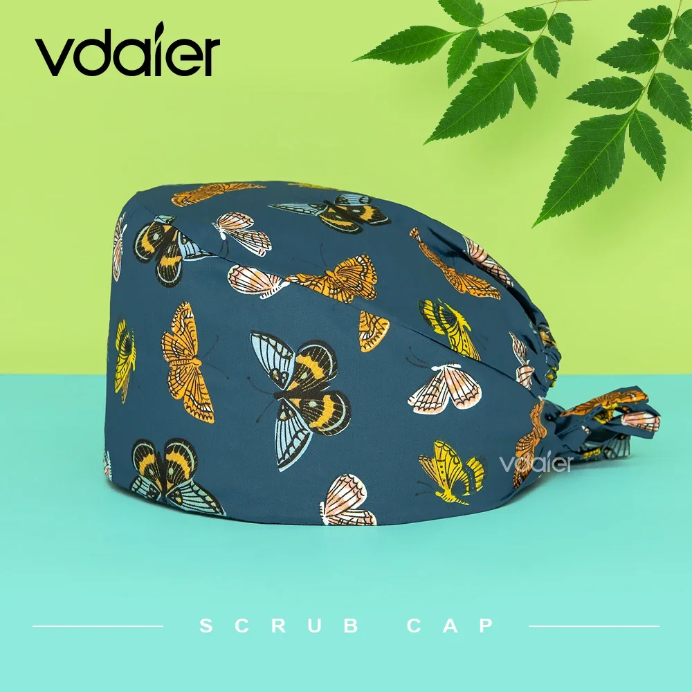 Scrub Cap wholesale pattern calabash working hat reusable scrub hats Pharmacist lab Working Cap nurse hat