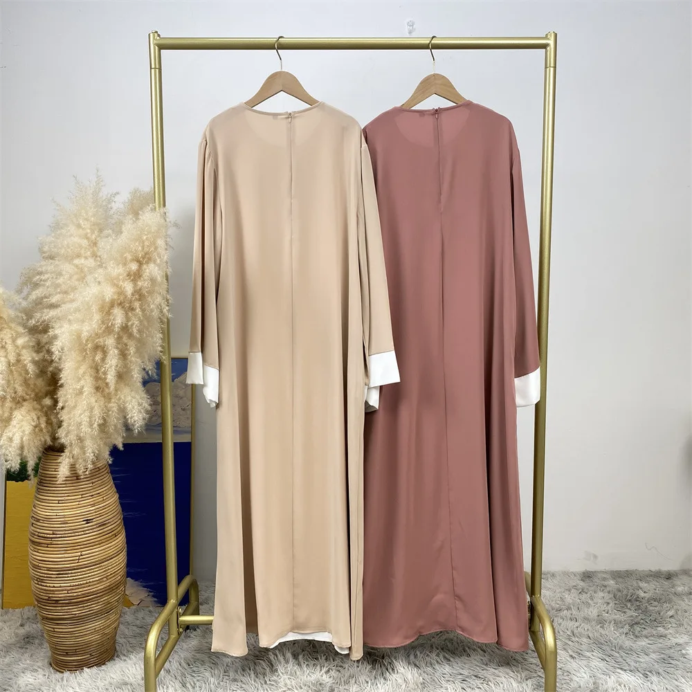 Mode Patchwork Robe musulmane femmes Eid Ramadan vêtements islamiques dubaï turquie Abaya Robe arabe Femme musulmane caftan Jalabiya