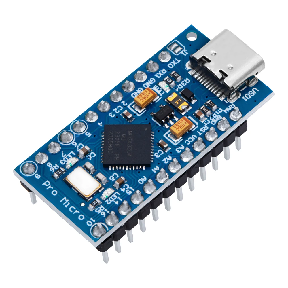 Pro Micro ATmega32U4 5V 16MHz Zastępuje ATmega328 dla Arduino TYPE-C z 2-rzędowym pinowym nagłówkiem dla Leonardo Mini Usb Interface Pro — zdjęcie produktu 2