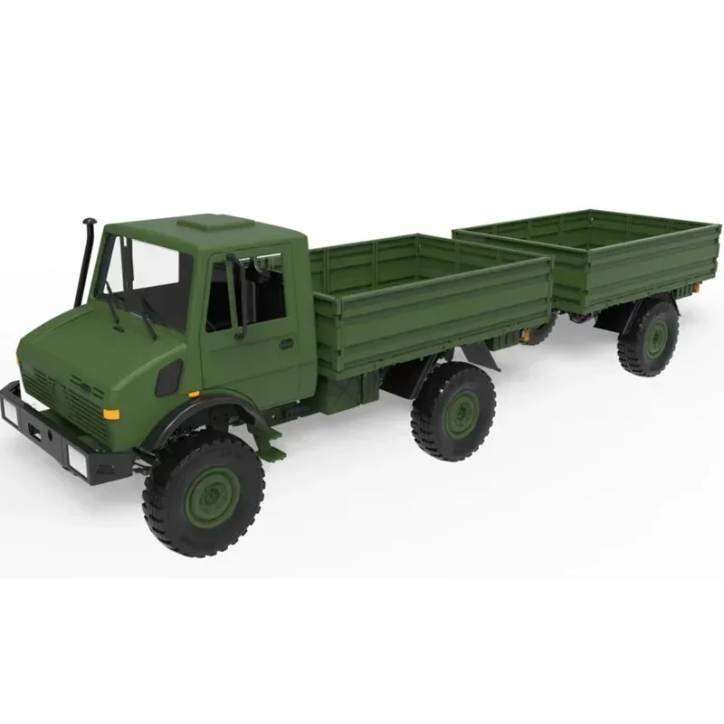 Rc Electric Off-Road Climbing Remote Control Car  1:12 U1300 Unimog Abs Plastic Armygreen Toy Model Remote Control Birthday Gift