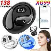 Upgraded XG99 AI Translation Bluetooth 5.3 Earphones Intelligent Voice Real time Bidirectional Translation Business Earphones