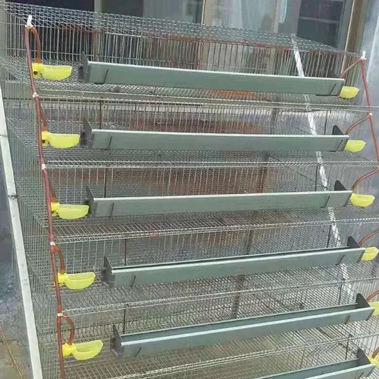 UK Warehouse 2 Sets Quail Breeding Cage 6 Layers Poultry Farming Wire Mesh Quail Chicken Coop Cage Fast Delivery