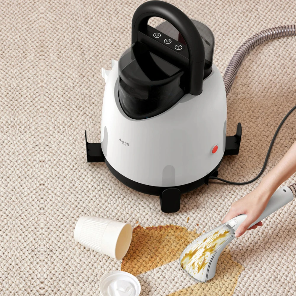 Deerma Pressure Brush Fabric Vacuum Cleaner Machine Fabric Washing Multifunctional Portable Mite Remover Carpet Fabric Cleaner