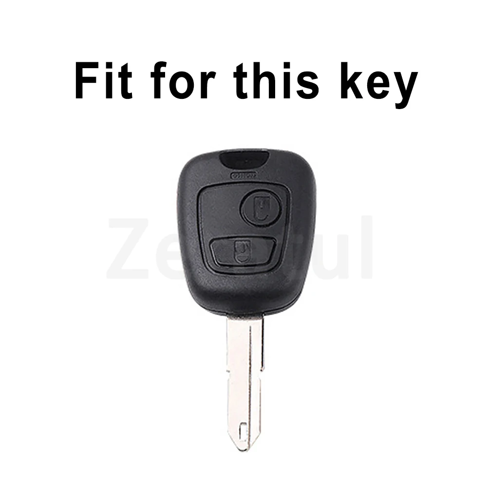 2Button TPU Car Key Case Cover Auto Shell Fob Holder for Peugeot 107 206 307 406 for Citroen C3 C1 Berlingo for Toyota Aygo
