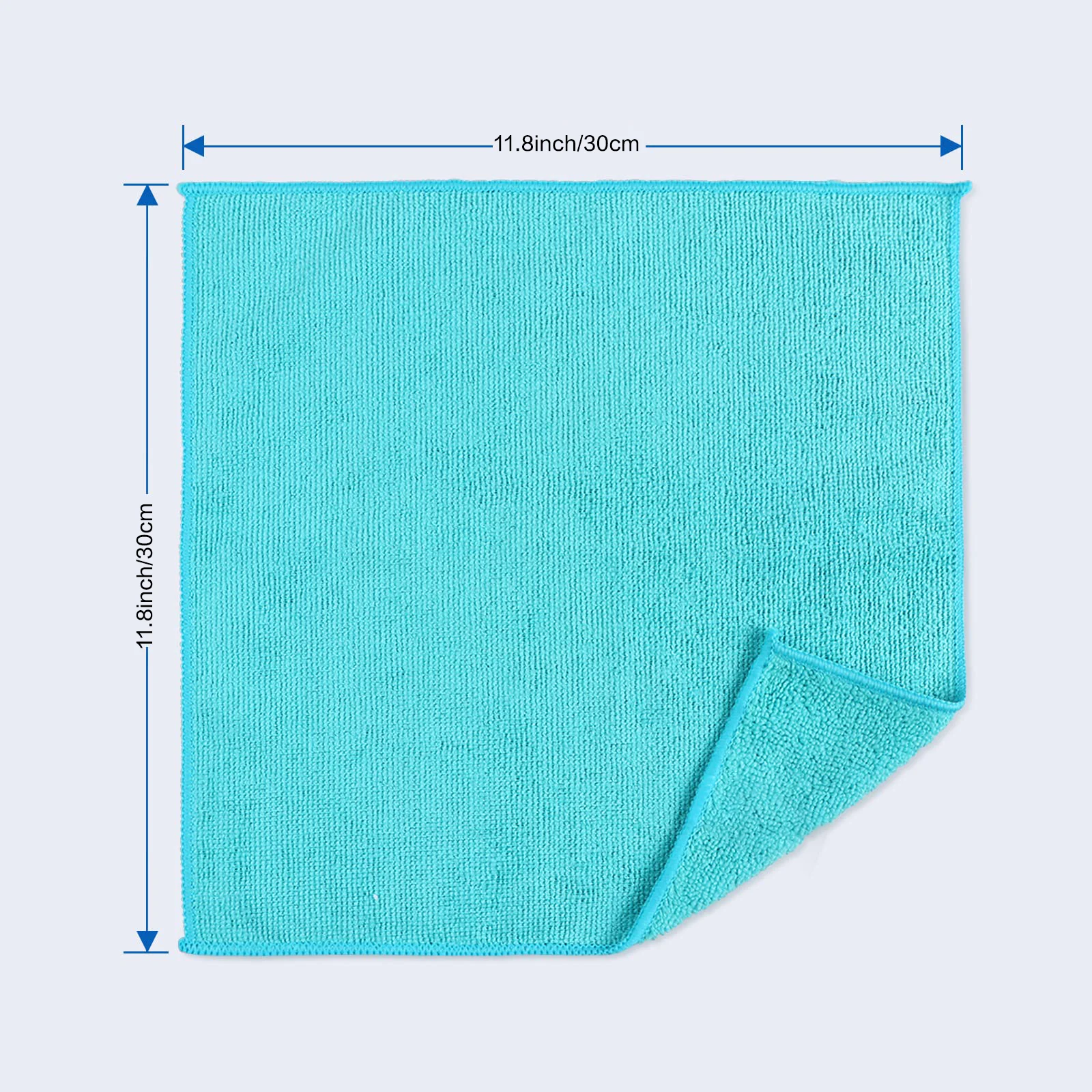 12pcs Microfiber Cleaning Cloth 30X30 cm ,12 Pack Cleaning Rag, Cleaning Towels with 4 Color Assorted,11.8