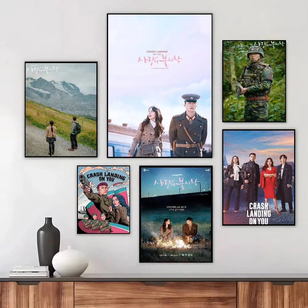 Korean Crash Landing On You Art Sticky Wall Waterproof Home Living Room Bedroom Bar Aesthetic Decoration