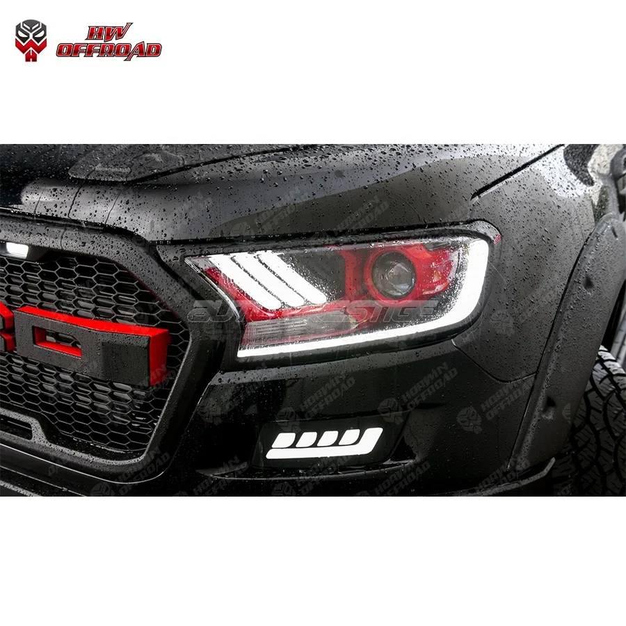 Bright Running Light LED Lens Headlight Car Front Lamp For Everest 2015+