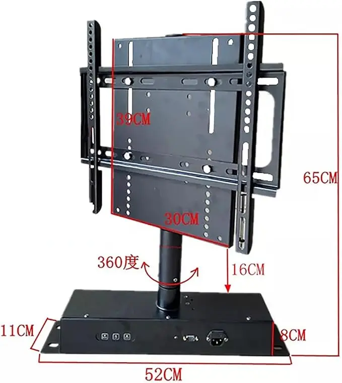 360 Degree Manual Rotation Cabinet TV Lifter Table Top Rotation TV Stand /Customize Office Home  TV Mount