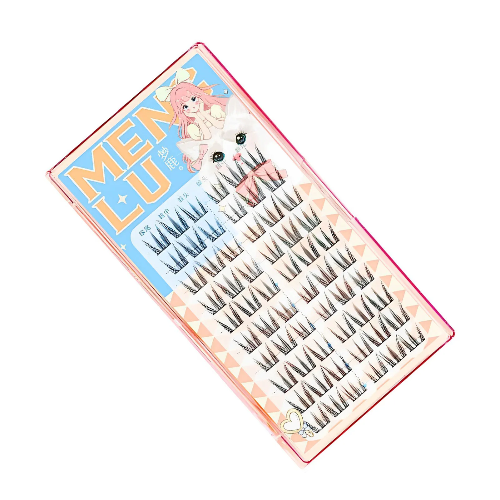 10 Rows Sunflower False Eyelashes Black Natural Manga Lashes Anime Eyelashes Large Capacity Eyelashes Extension Chinese Makeup