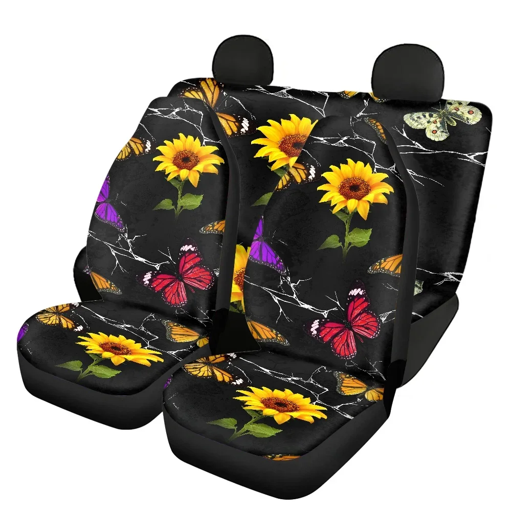 

Sunflowers Pattern Fashion Car Seat Covers Universal for Women Men Car Interior Accessories Durable Washable Vehicle Seat Cover