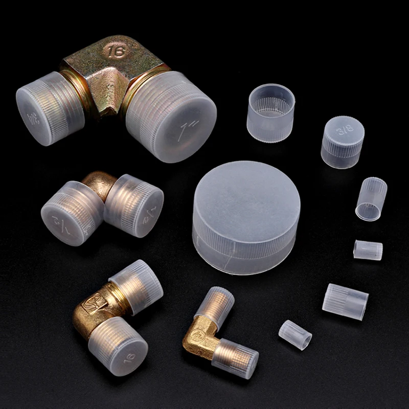 

Plastic Sleeve Cap Cover Screw Protective Threaded Sheath Dust External Thread Protection Stainless Steel Pipe Round Tube End