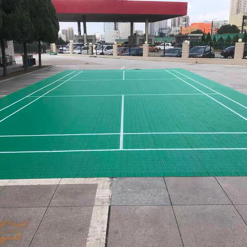 

Beable Removable PP Interlocking Flooring Anti Slip Outdoor Tennis Badminton Sport Court Floor Tiles With Court Lines