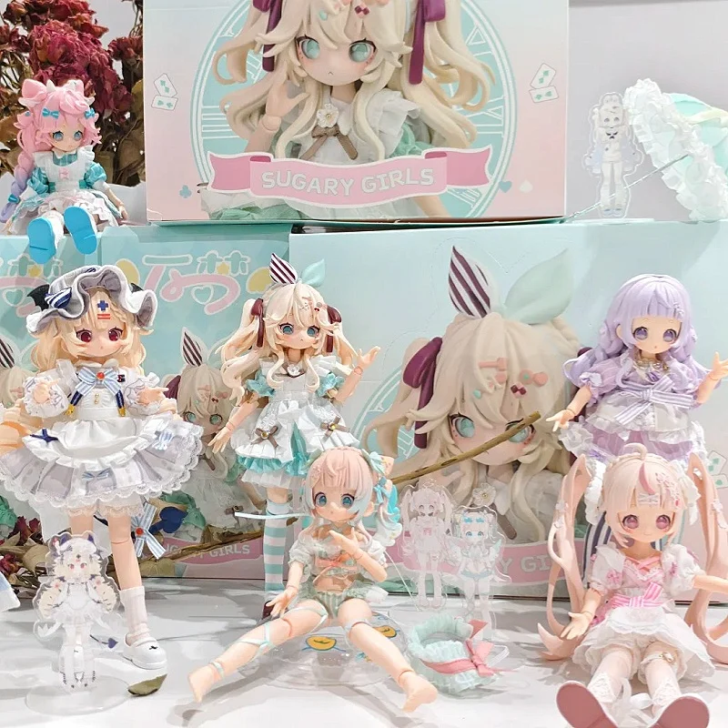 

Подлинный запас Sugary Girls Dessert Party 1/8 Mjd Blind Box Подвижная кукла Фигурки Настольный орнамент Модная игрушка для девочек и мальчиков в подарок